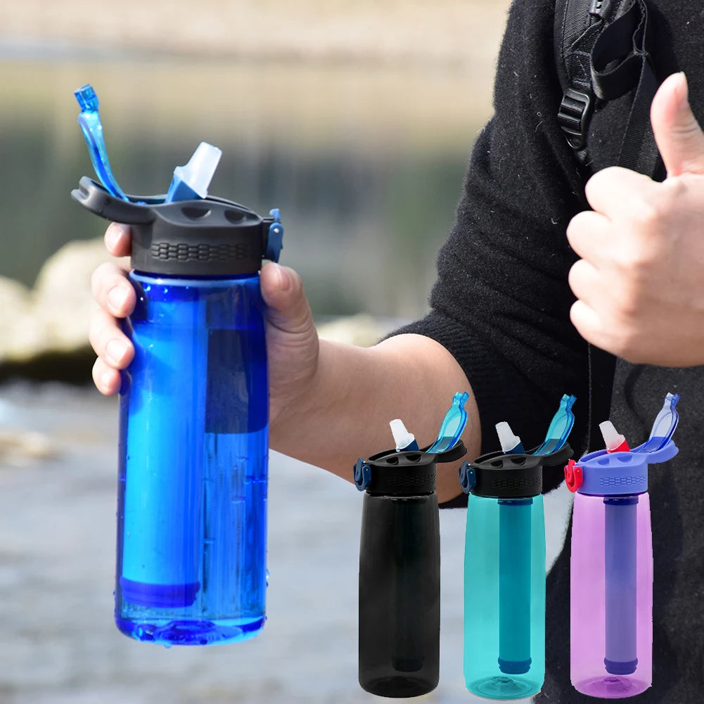 Sports Water Bottles with Filter