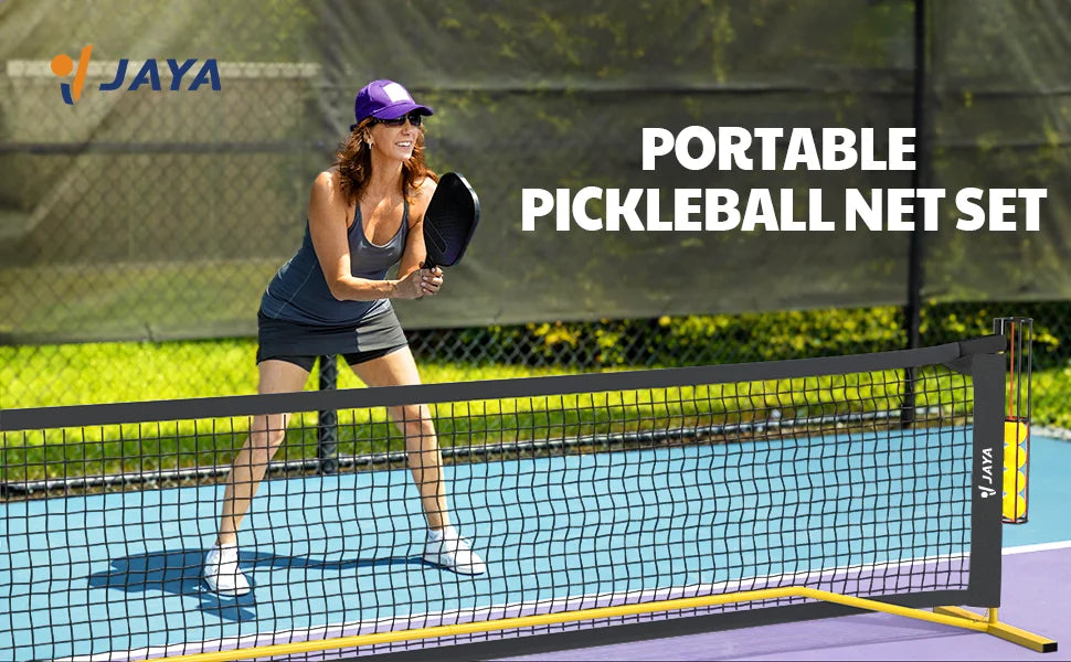 Portable Pickleball Net with Unique Ball Holder