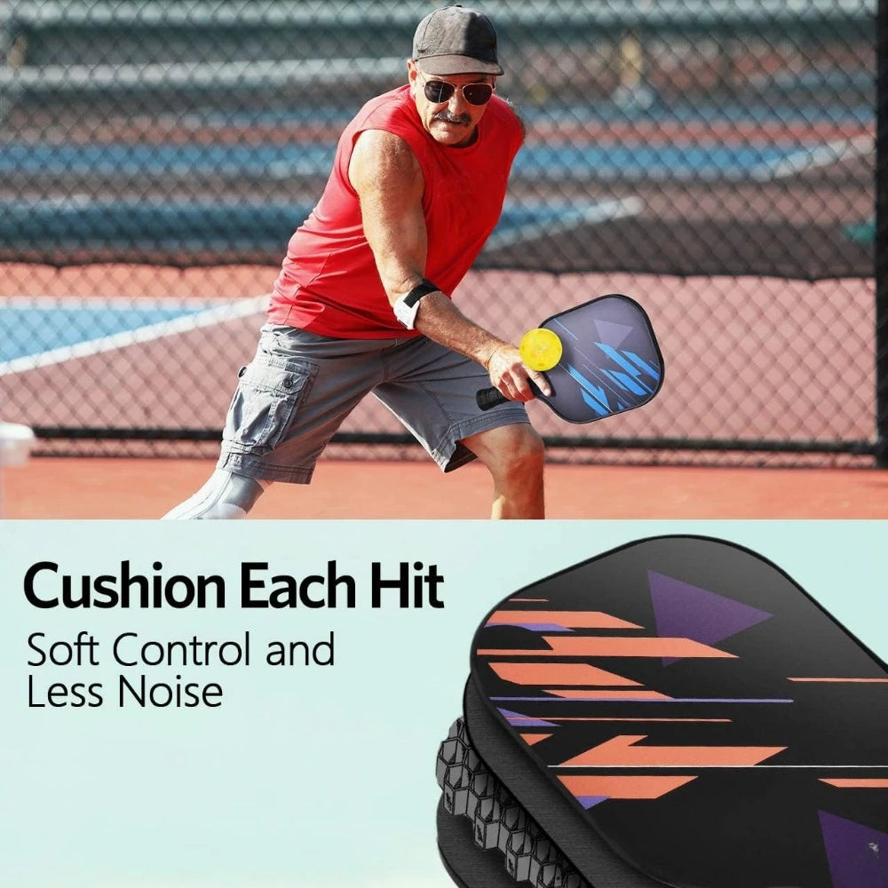 Durable Fiberglass Pickleball Paddles Set, Balls
