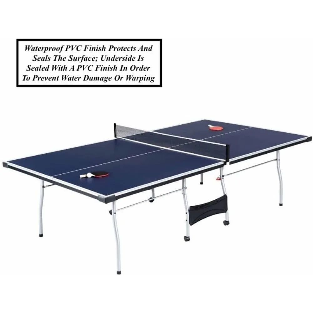 Folding Rolling Table Tennis Table with Net