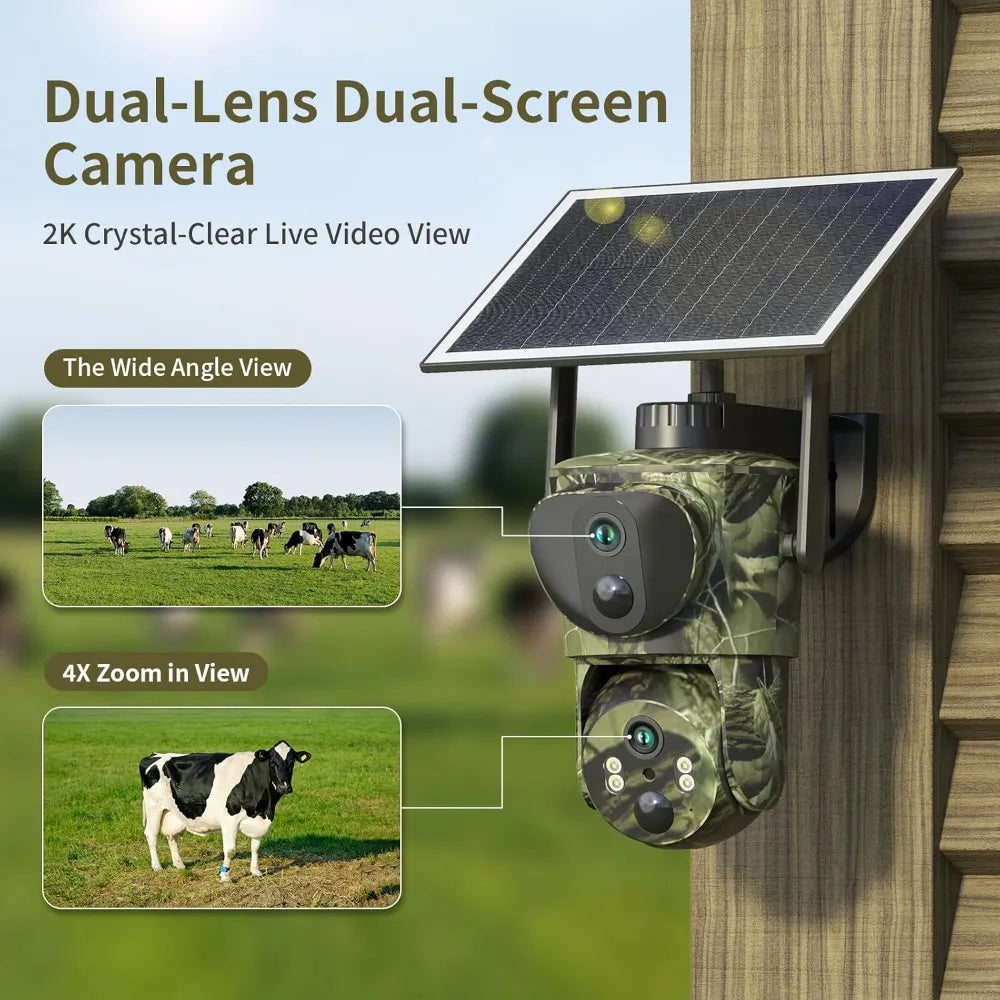 Trail Cameras, Dual Lens, Night Vision, Motion Activated