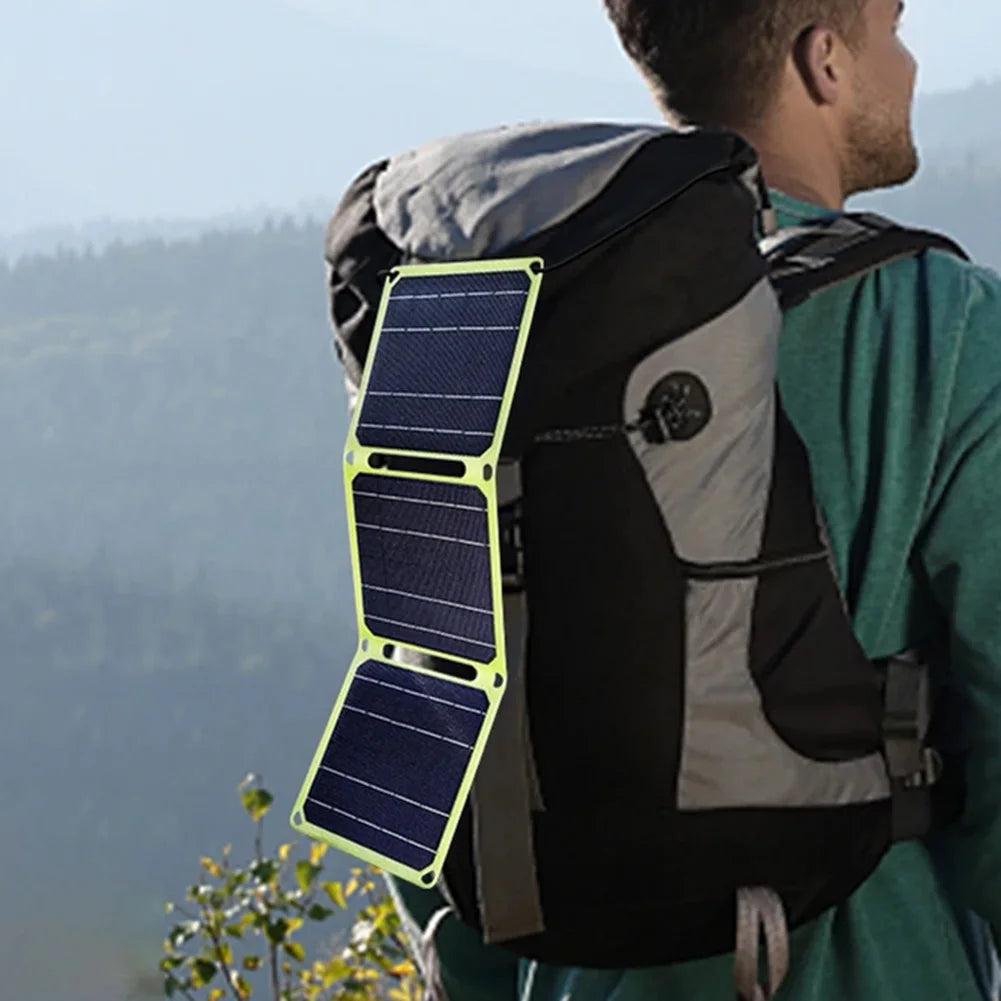 Foldable Solar Power Bank, Portable Phone Charger