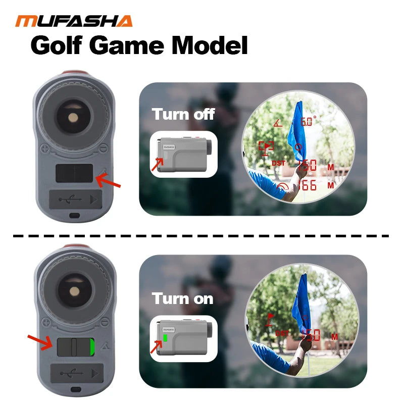 Golf Laser Rangefinder with PIN SEEKER Vibration