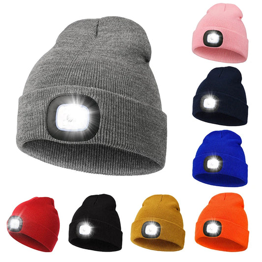 Headlamp Hat, LED light, USB Rechargeable