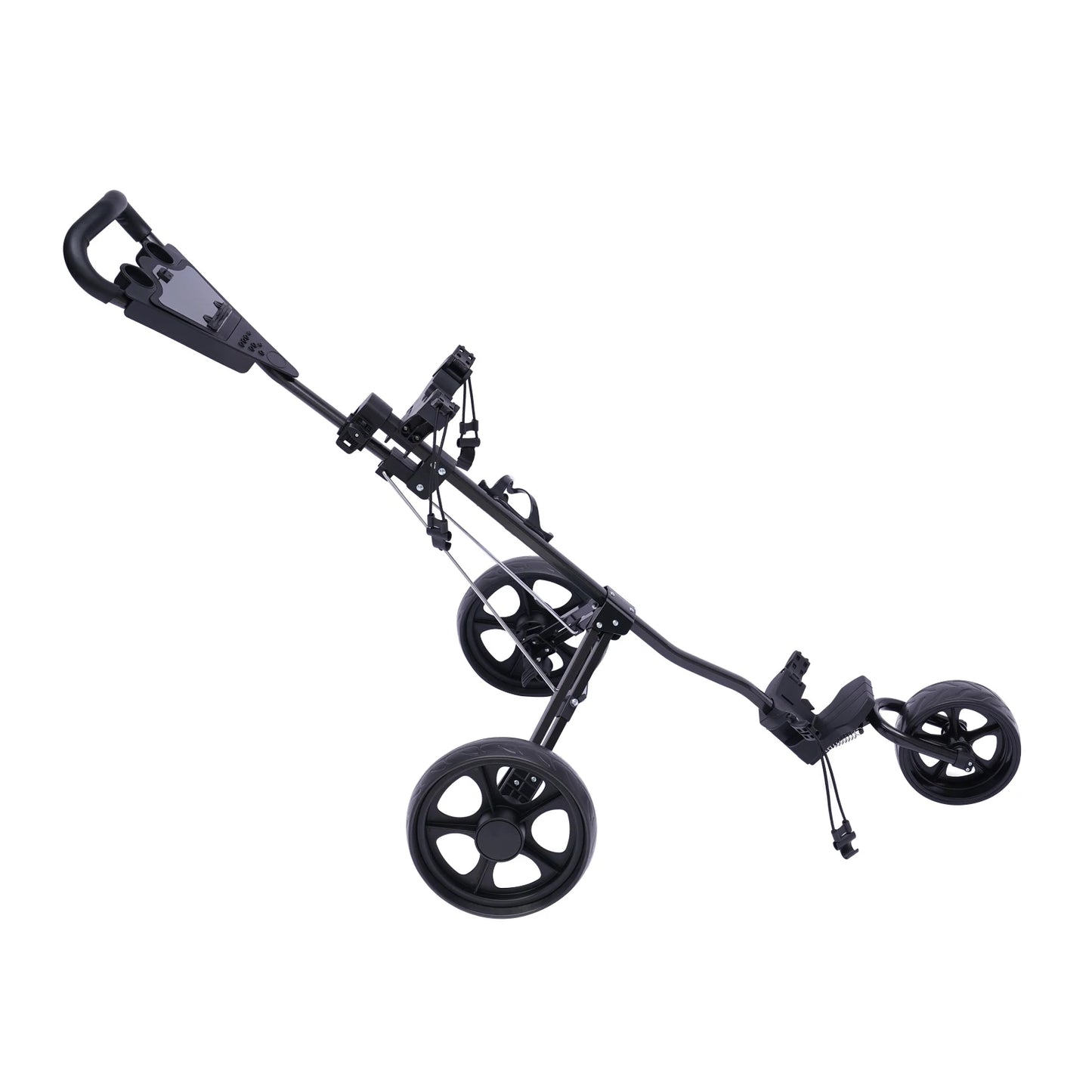 Foldable Golf Trolley, Golf Push Cart with Scoreboard