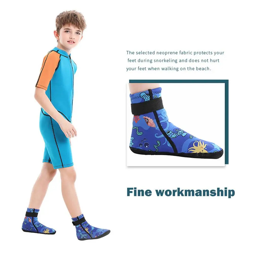 Boys Girls High Top Non-Slip Water Shoes