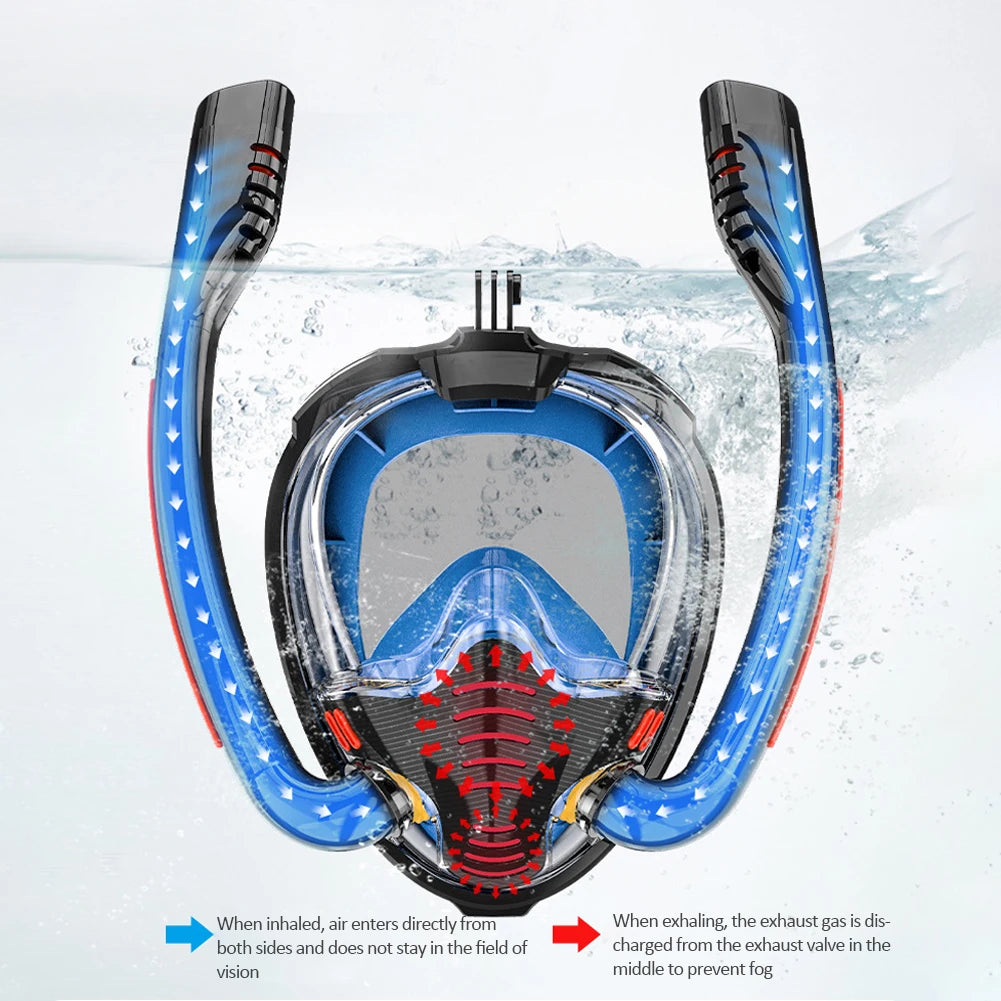 Full Face Diving Mask with Camera Mount