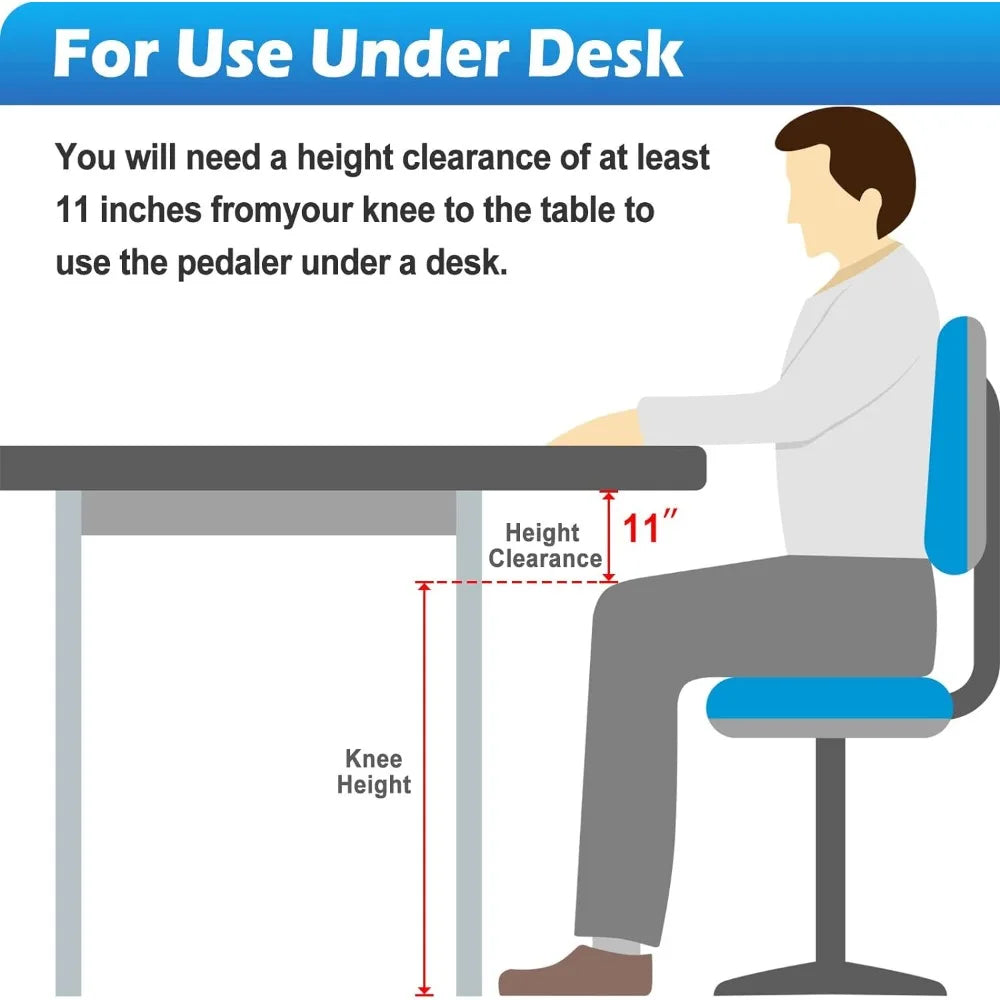 Under Desk Bike Pedal Arm/Leg Exerciser