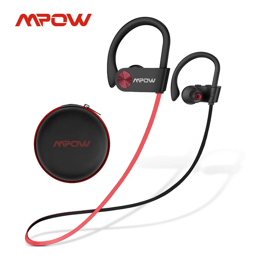 Waterproof Bluetooth Sport Earbuds with Noise Canceling Mic