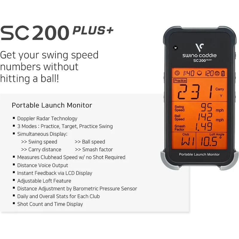 Portable Golf Launch Monitor and Swing Analyzer