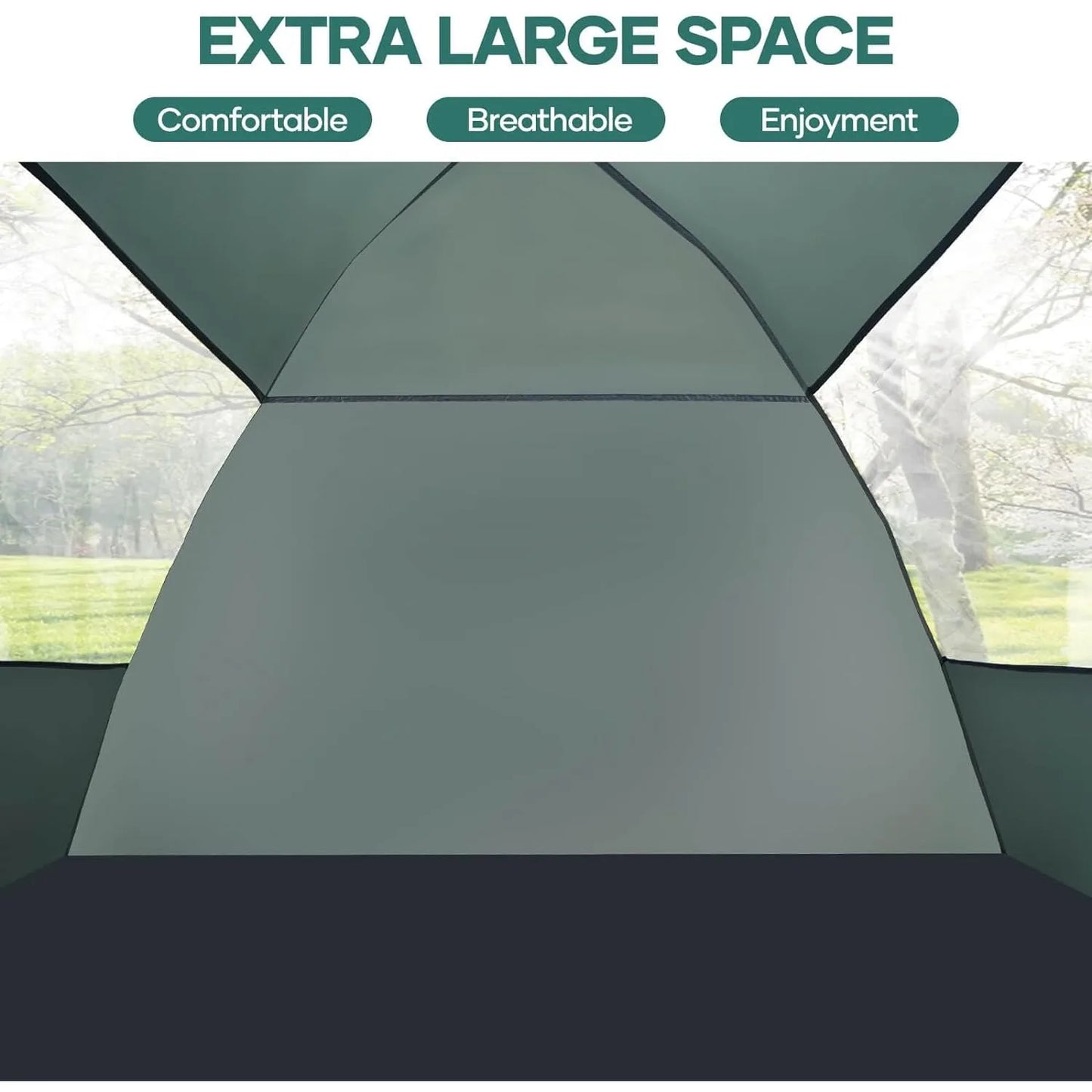 2-3 Person Camping Tent, Removable Rainfly