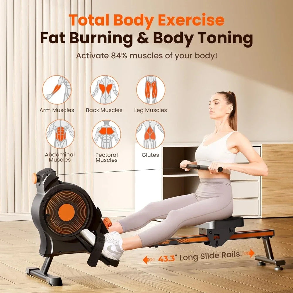 Rowing Machine with 350lbs Weight Capacity