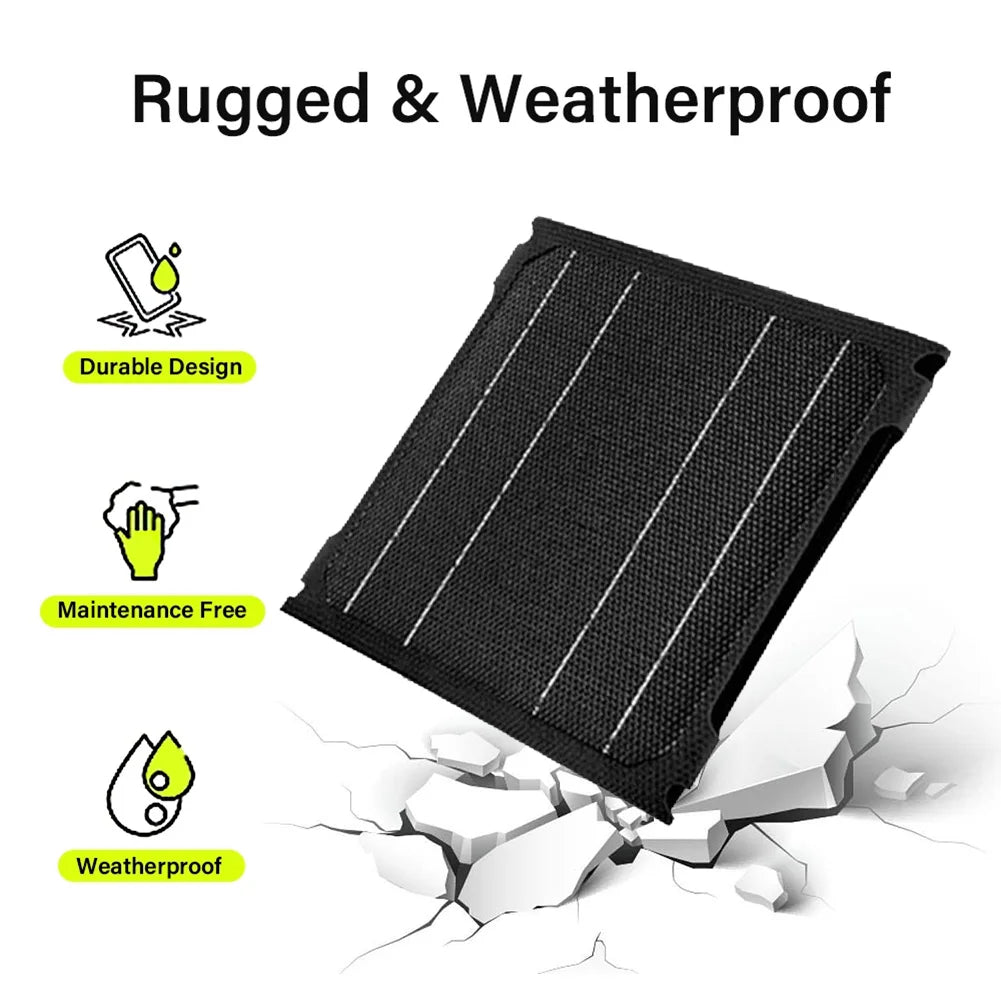 Foldable Solar Power Bank, Portable Phone Charger