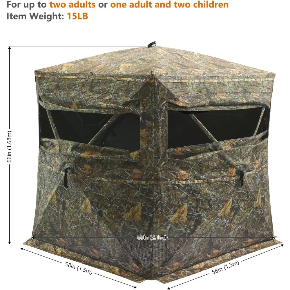 2 Person Pop-Up Ground Hunting Blind