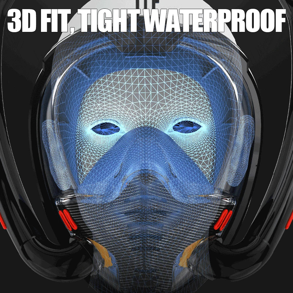 Full Face Diving Mask with Camera Mount