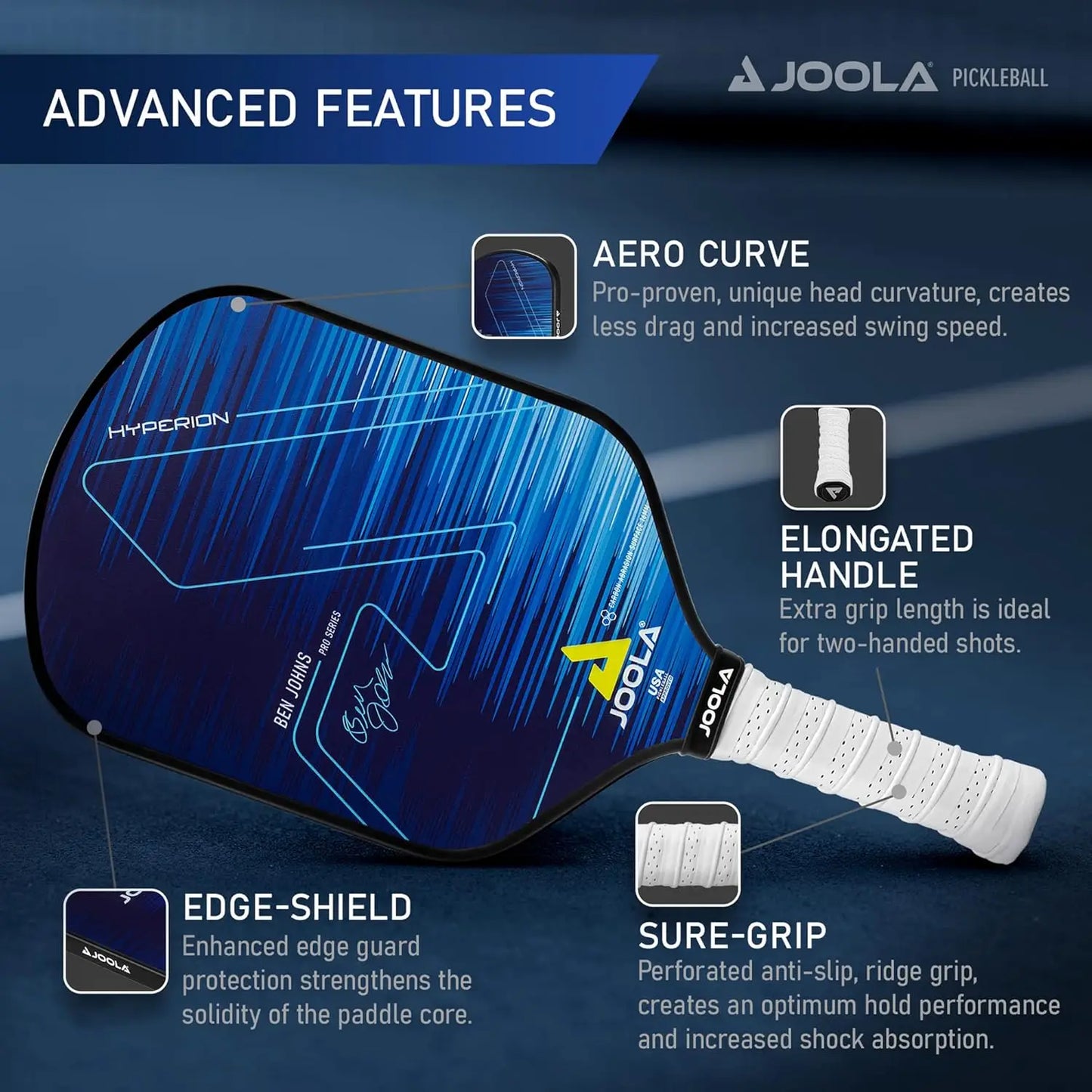 JOOLA Ben Johns Hyperion Pickleball Paddle