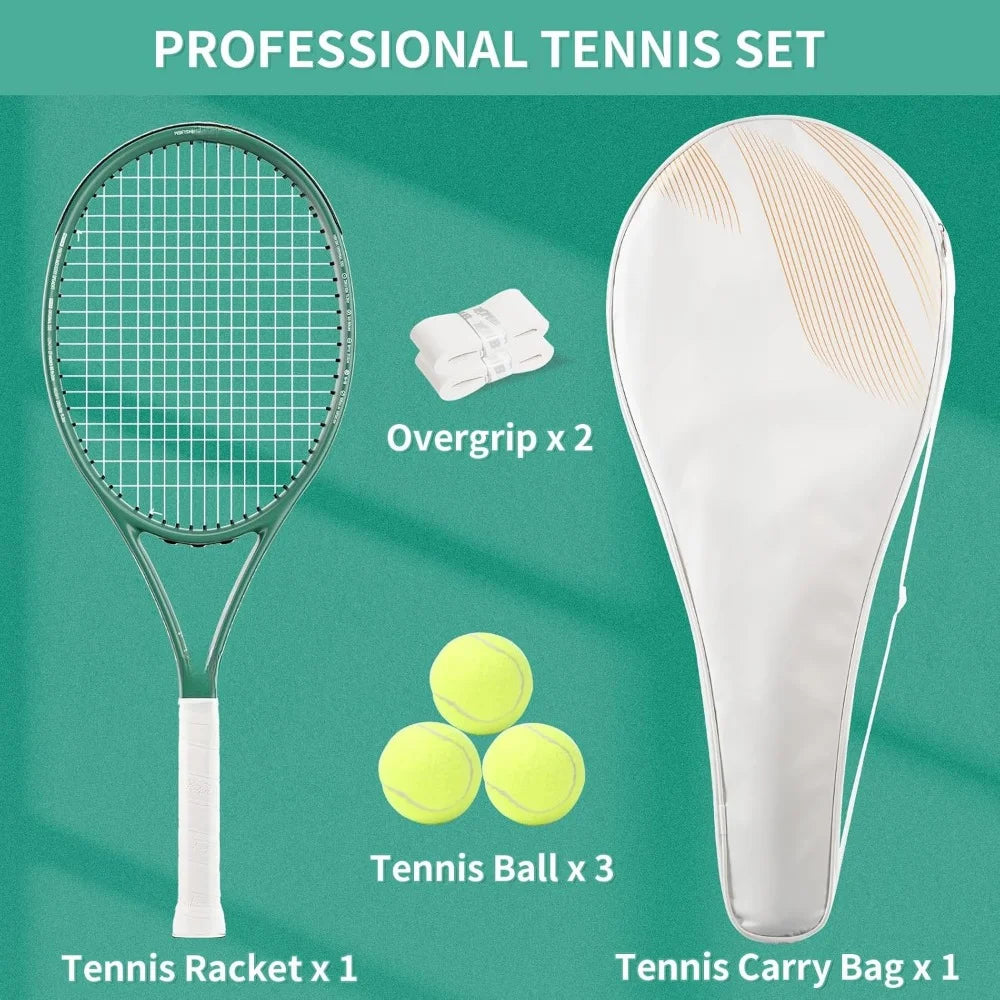 Tennis Racket, 3 Tennis Balls, Carry Case