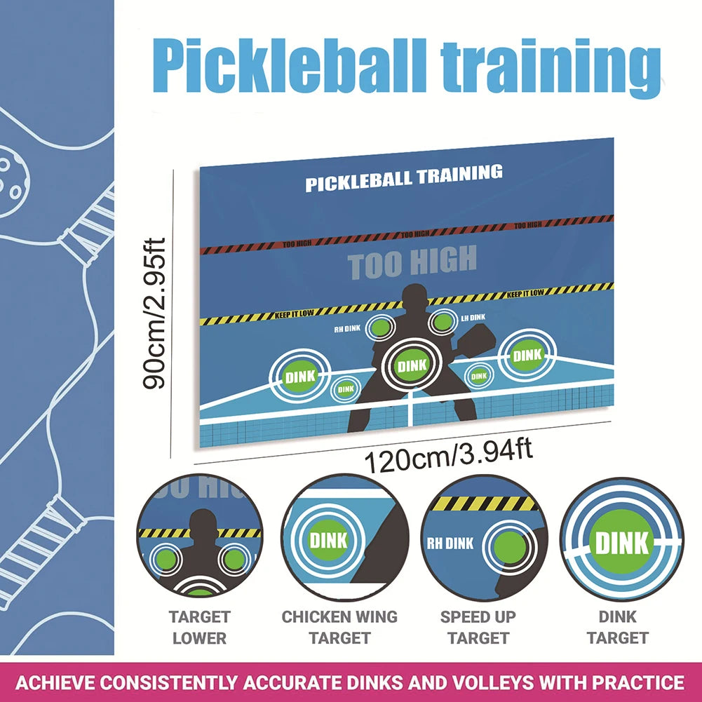 Pickleball Training Poster Wall Mat