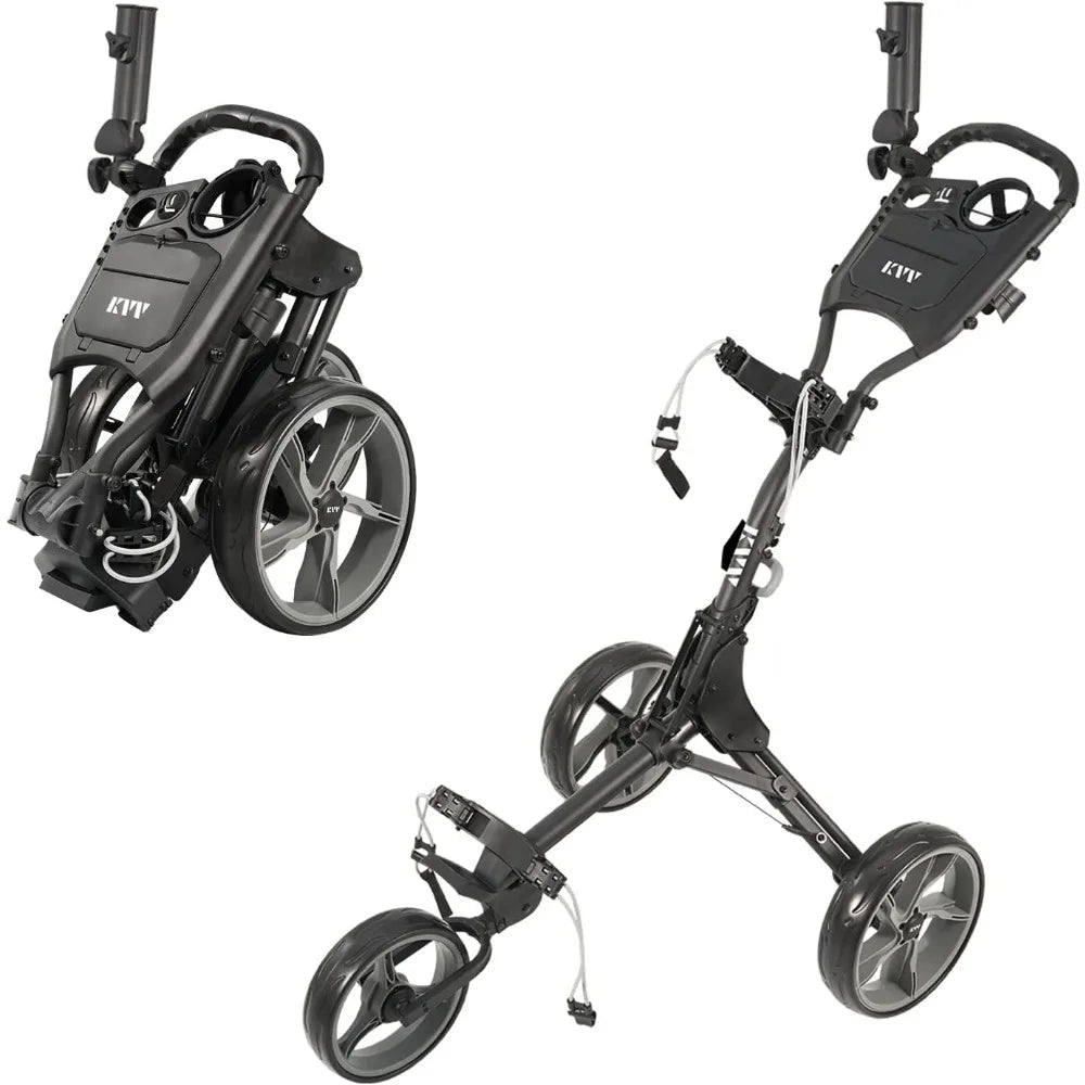 3 Wheel Golf Push Cart, Ultra Lightweight