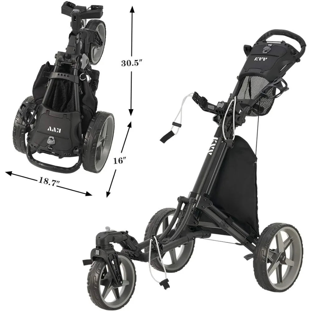 360 Degree Front Wheel Golf Push Cart