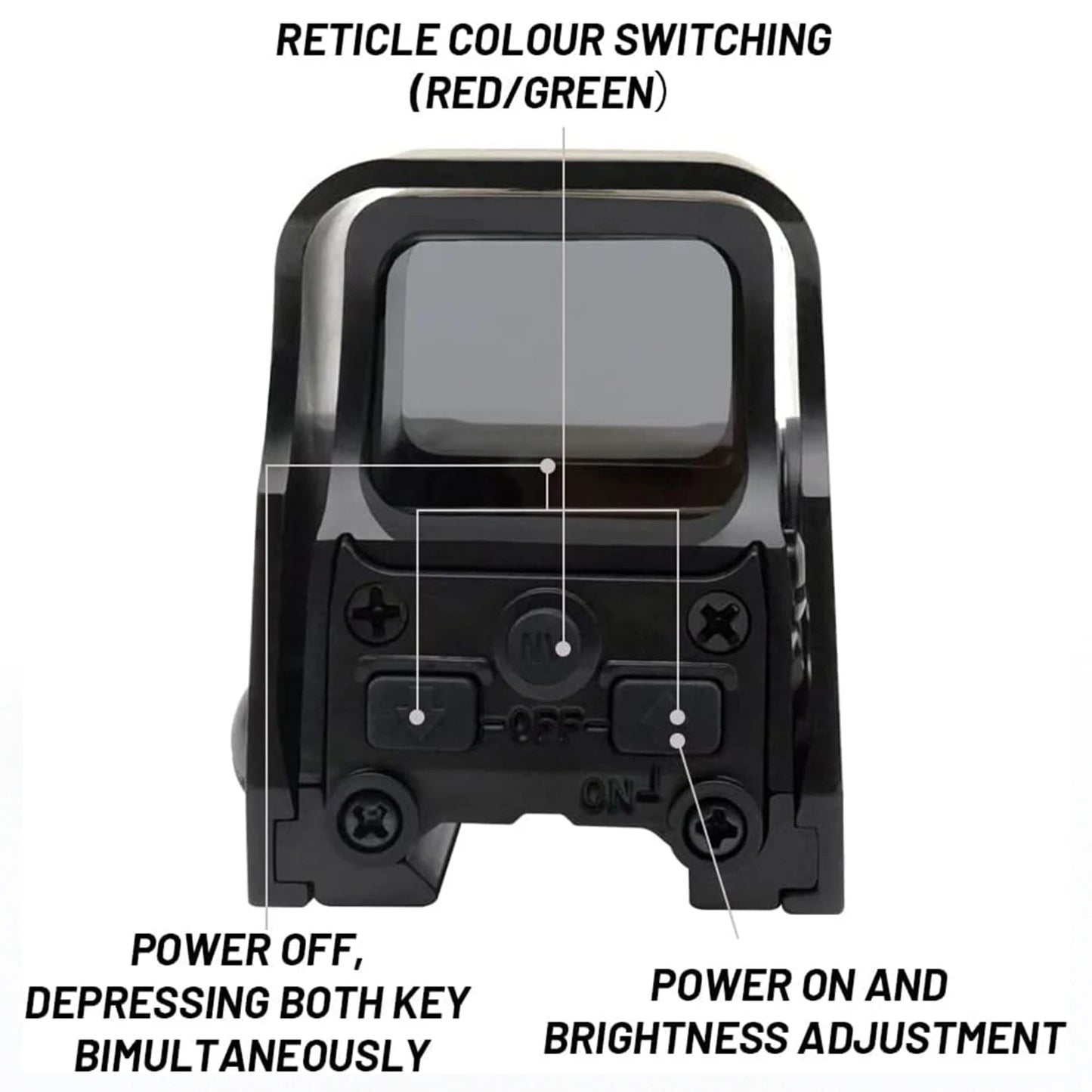 Holographic Sight, Red/Green Dot Riflescope