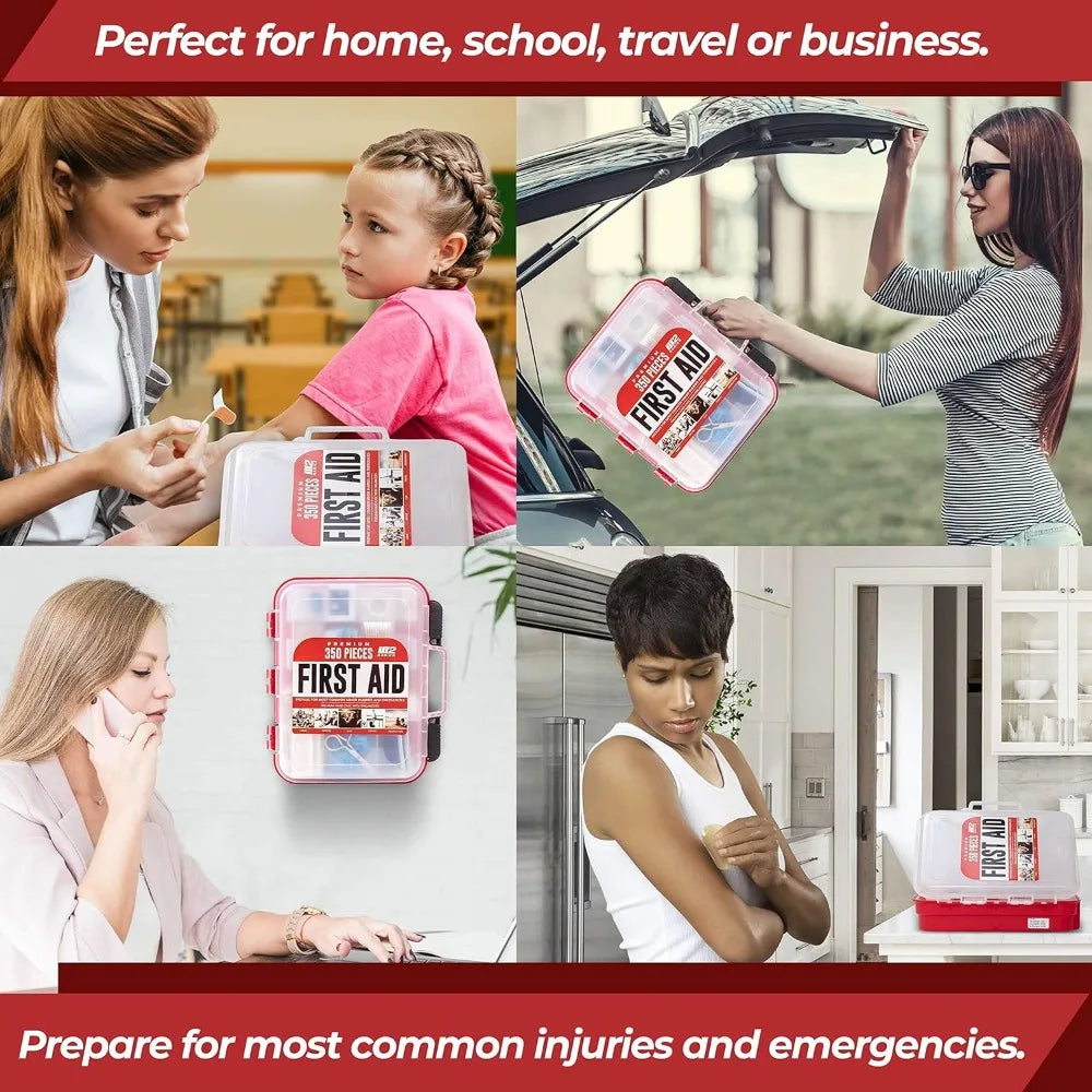 Professional 350 Piece Emergency First Aid Kit