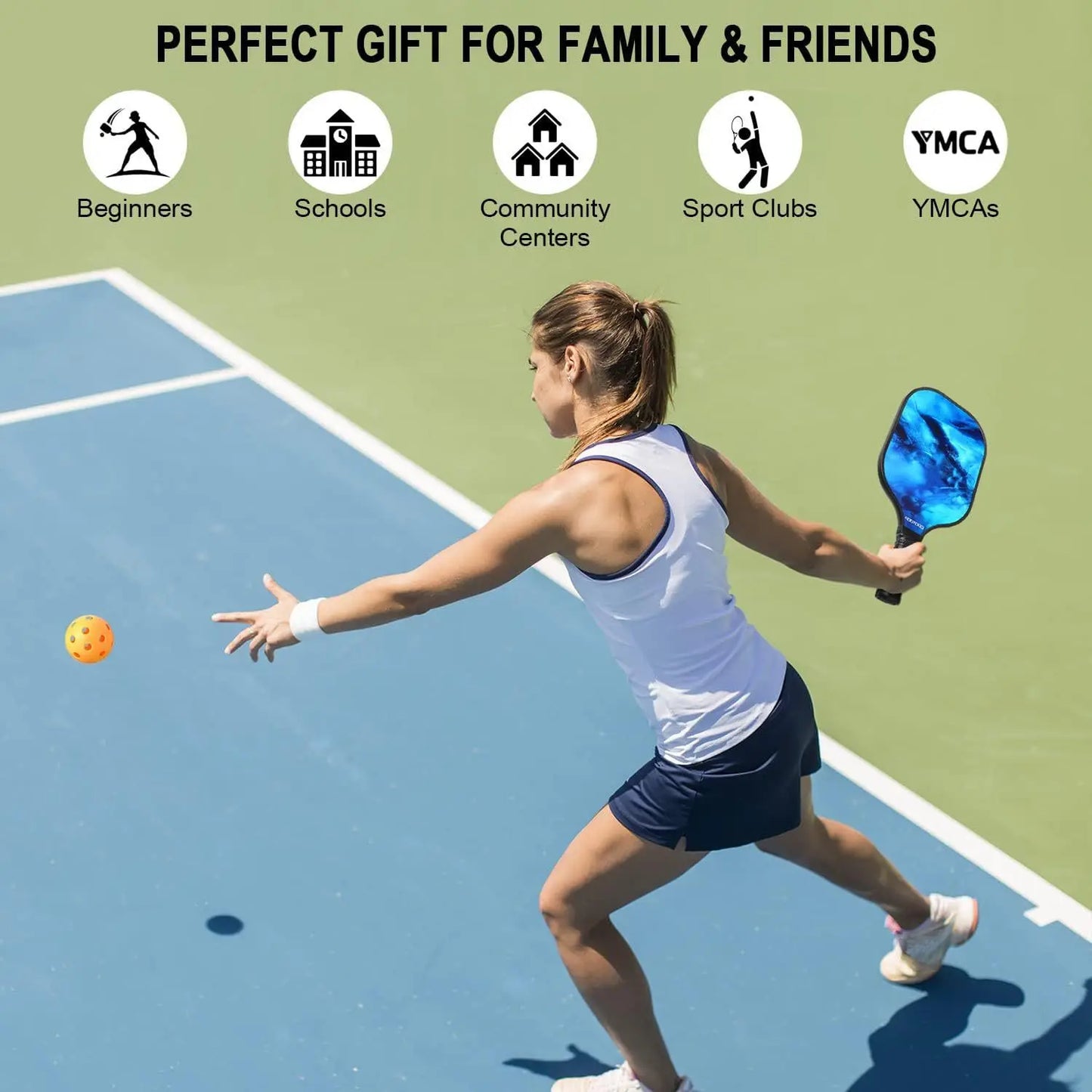 Pickleball Paddle Carbon Fiber USAPA Approved