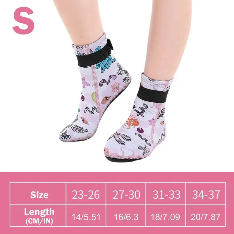 Boys Girls High Top Non-Slip Water Shoes