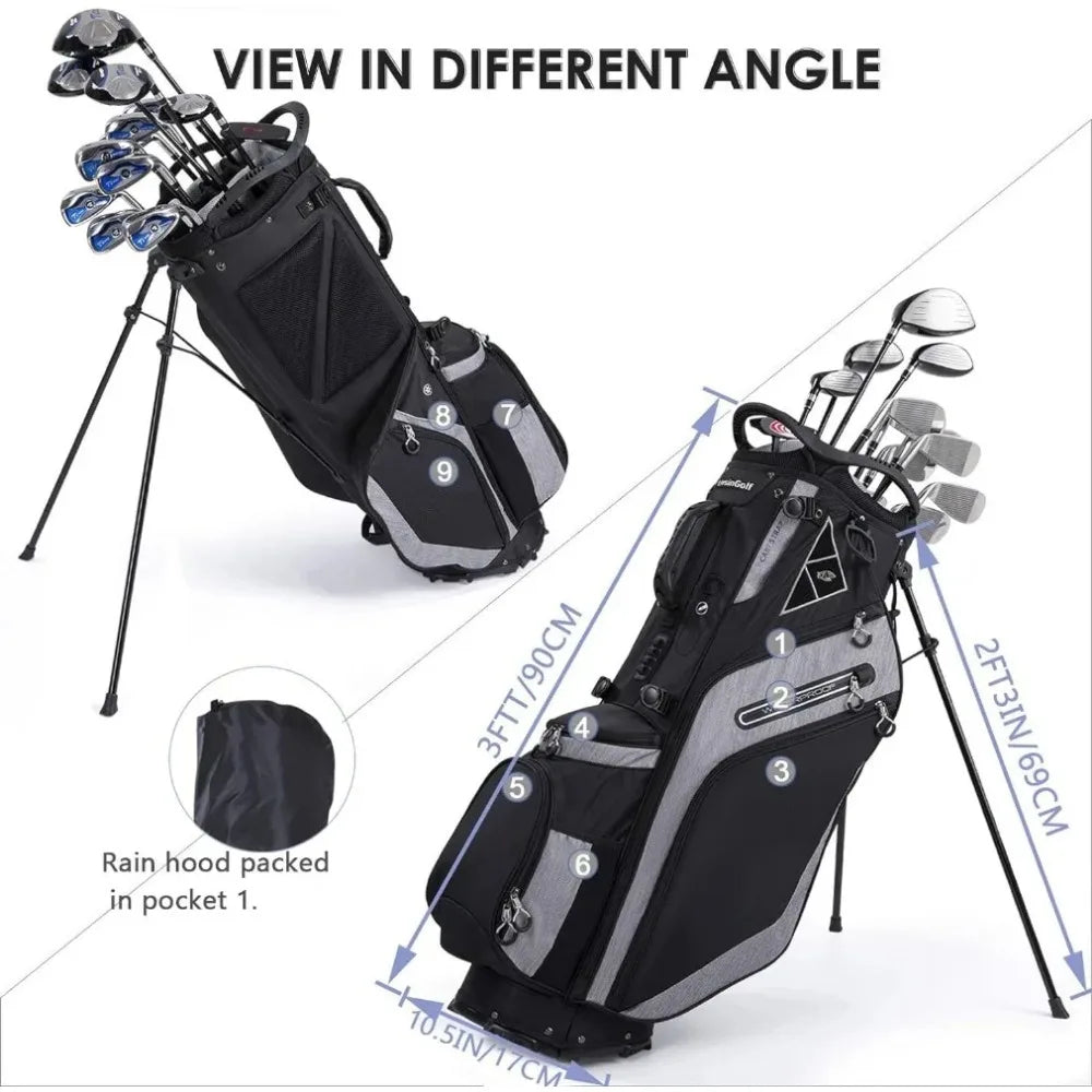 Golf Stand Bag 14 Way Top Dividers