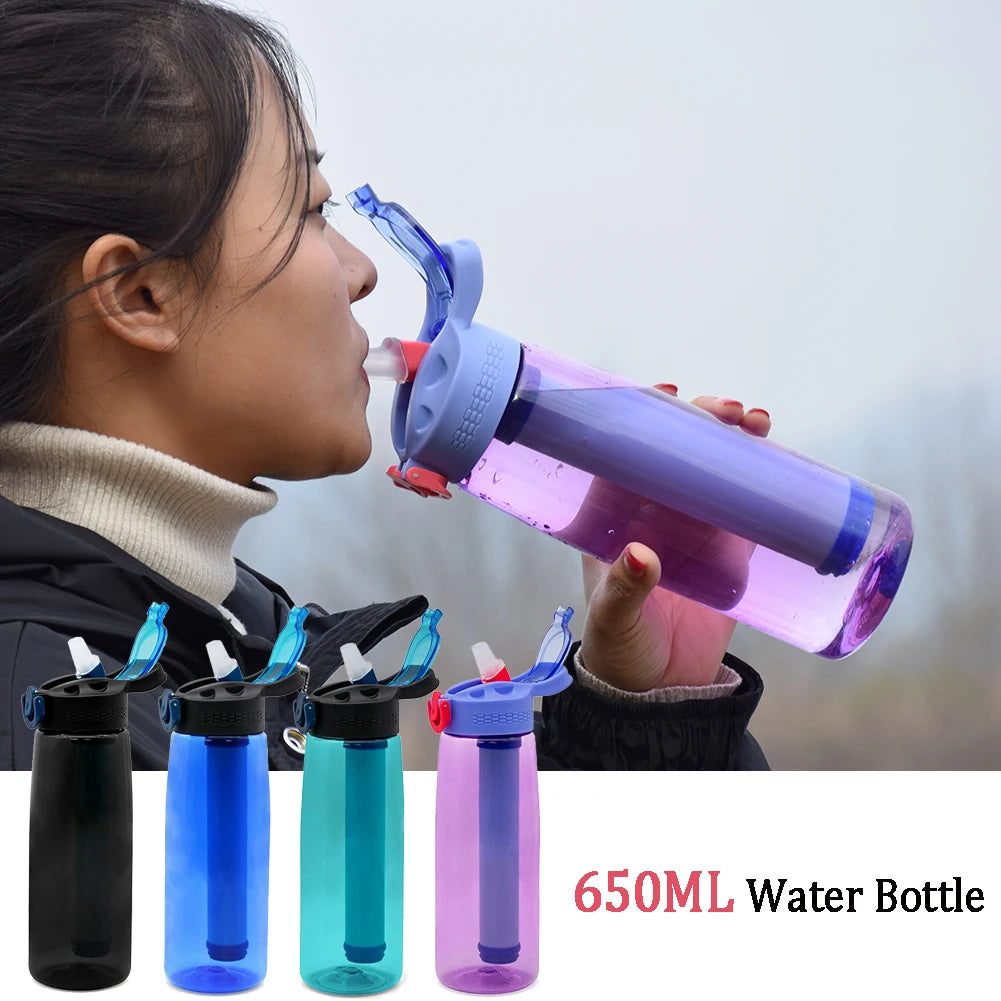 Sports Water Bottles with Filter