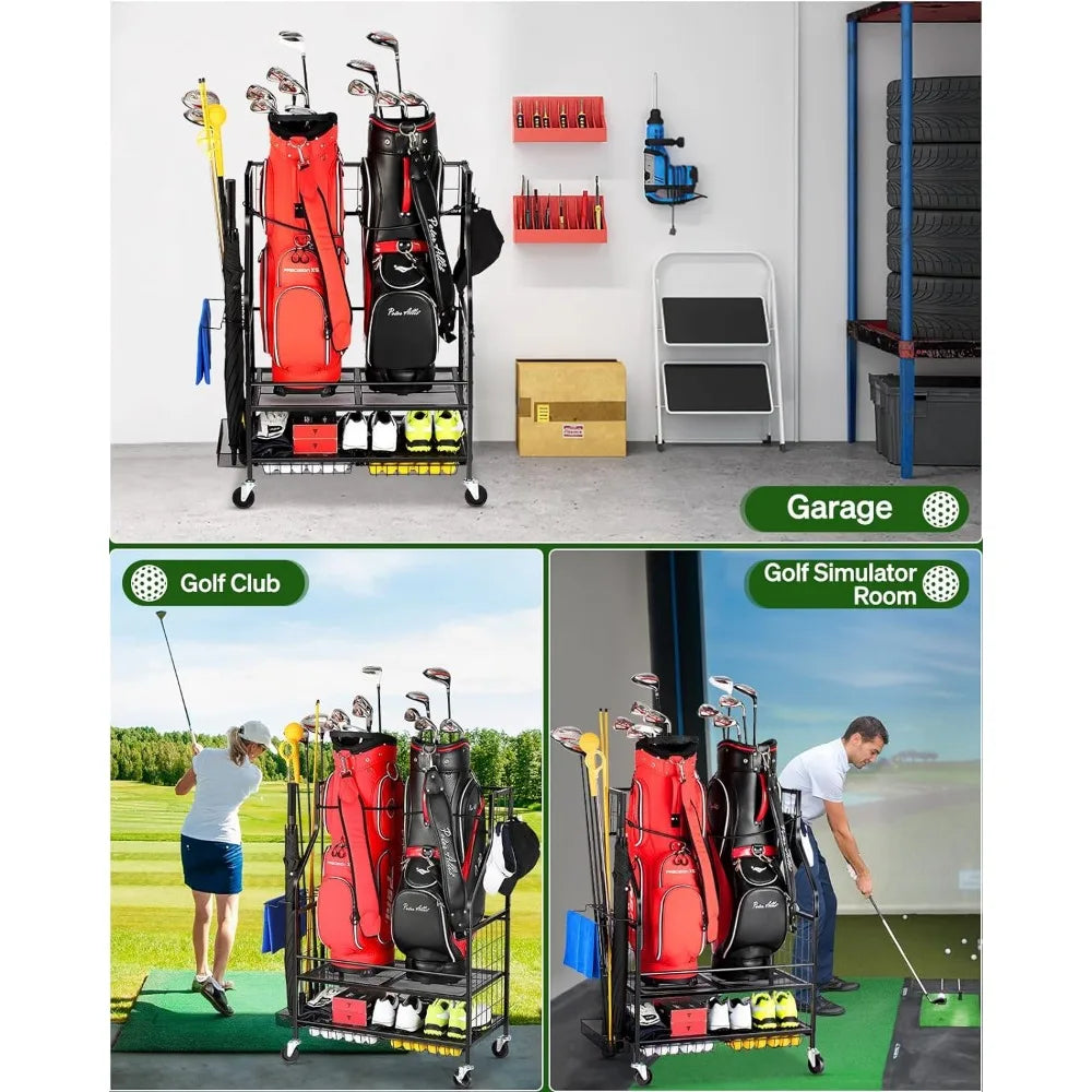 Golf Bag Storage Garage Organizer